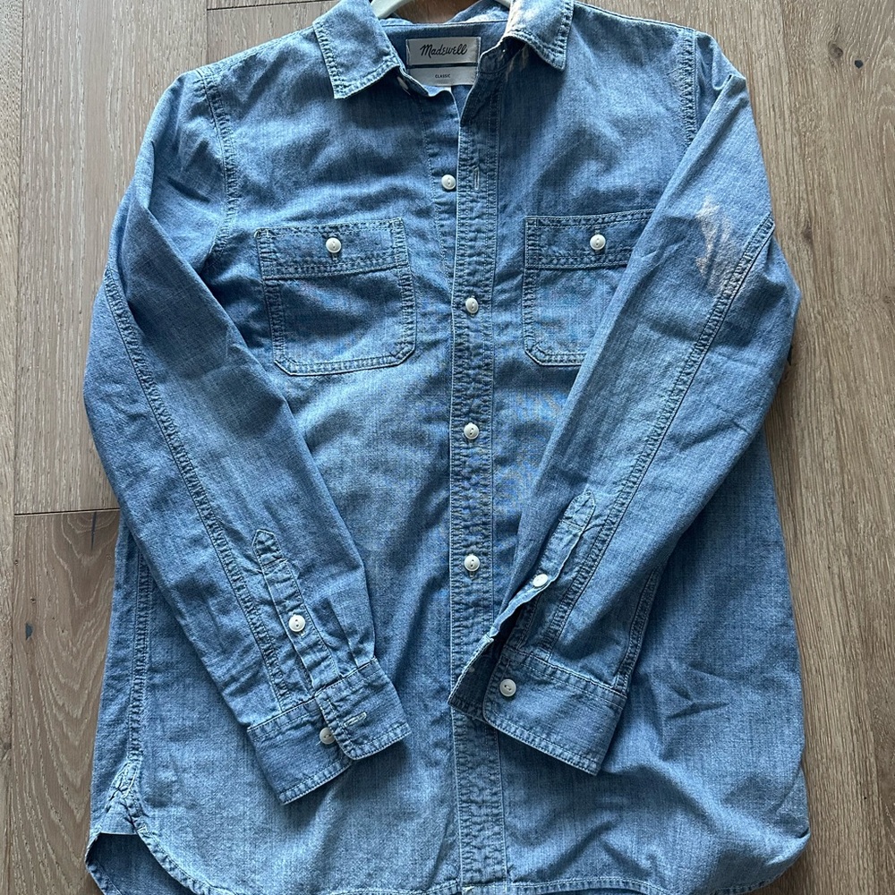 Madewell Classic Chambray Denim Shirt S